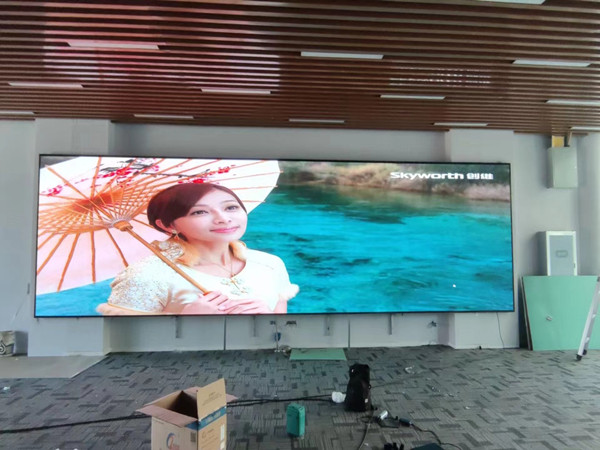 沾化P1.53led小间距屏安装案例